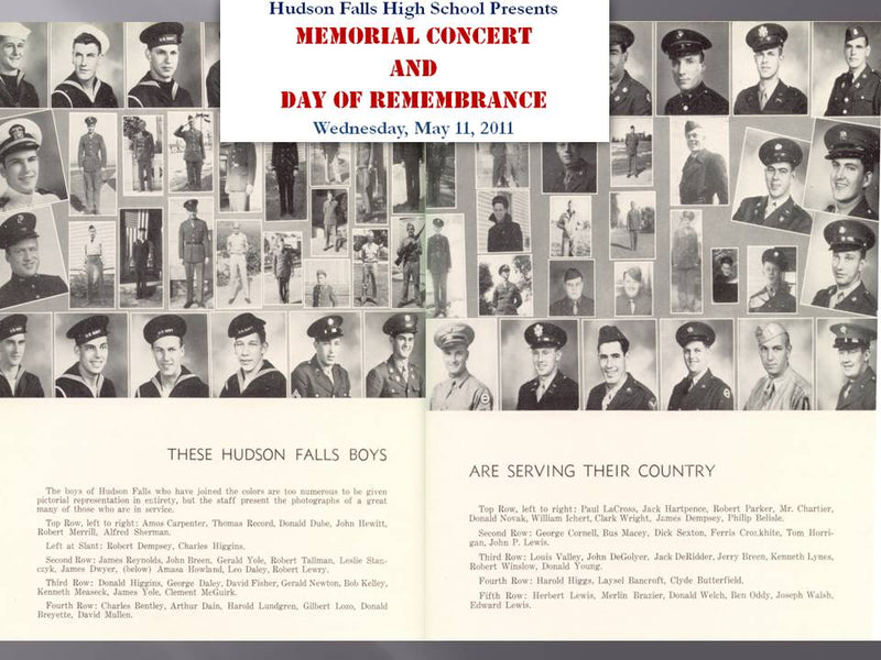 Memorial Concert and Day of Remembrance.