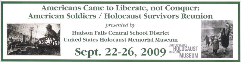Video of Holocaust Liberators-Survivors conference at Hudson Falls High School, Sept. 2009.