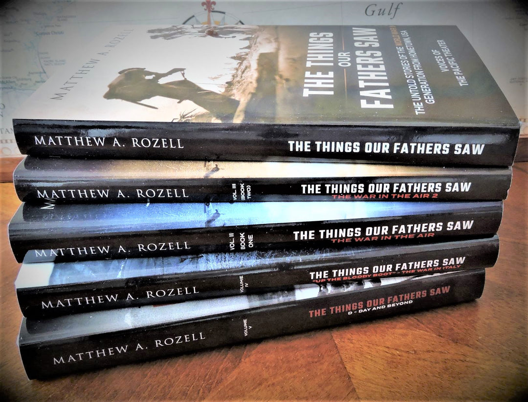 BOOK BUNDLE: Volumes 1-5, The Things Our Fathers Saw® Series books w/ Collector&